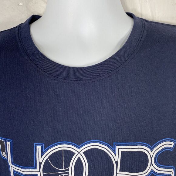 Adidas ClimaLite Mens Large Hoops Basketball Short Sleeve Graphic T Shirt - Picture 2 of 11